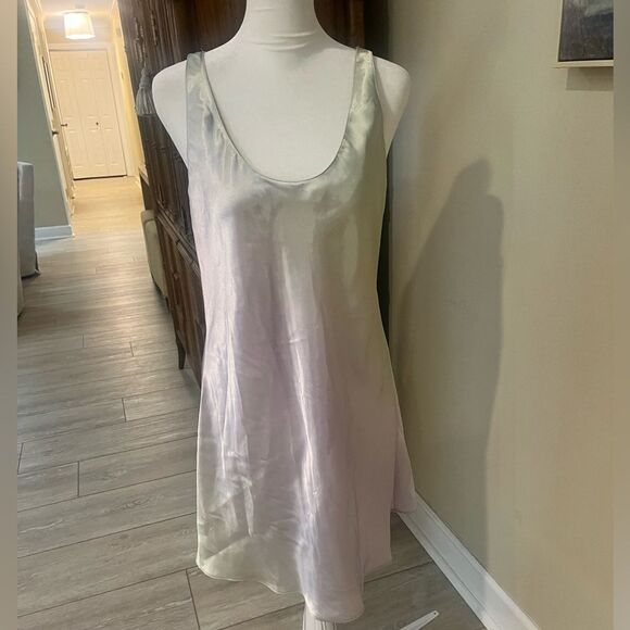 HALSTON Vintage Rainbow Sz Medium 2-Piece Slip Nightie and Robe - Picture 12 of 12